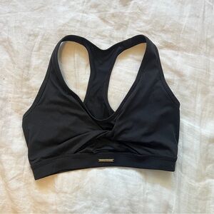 Gymshark x Whitney Simmons Black Mesh Sports Bra Small